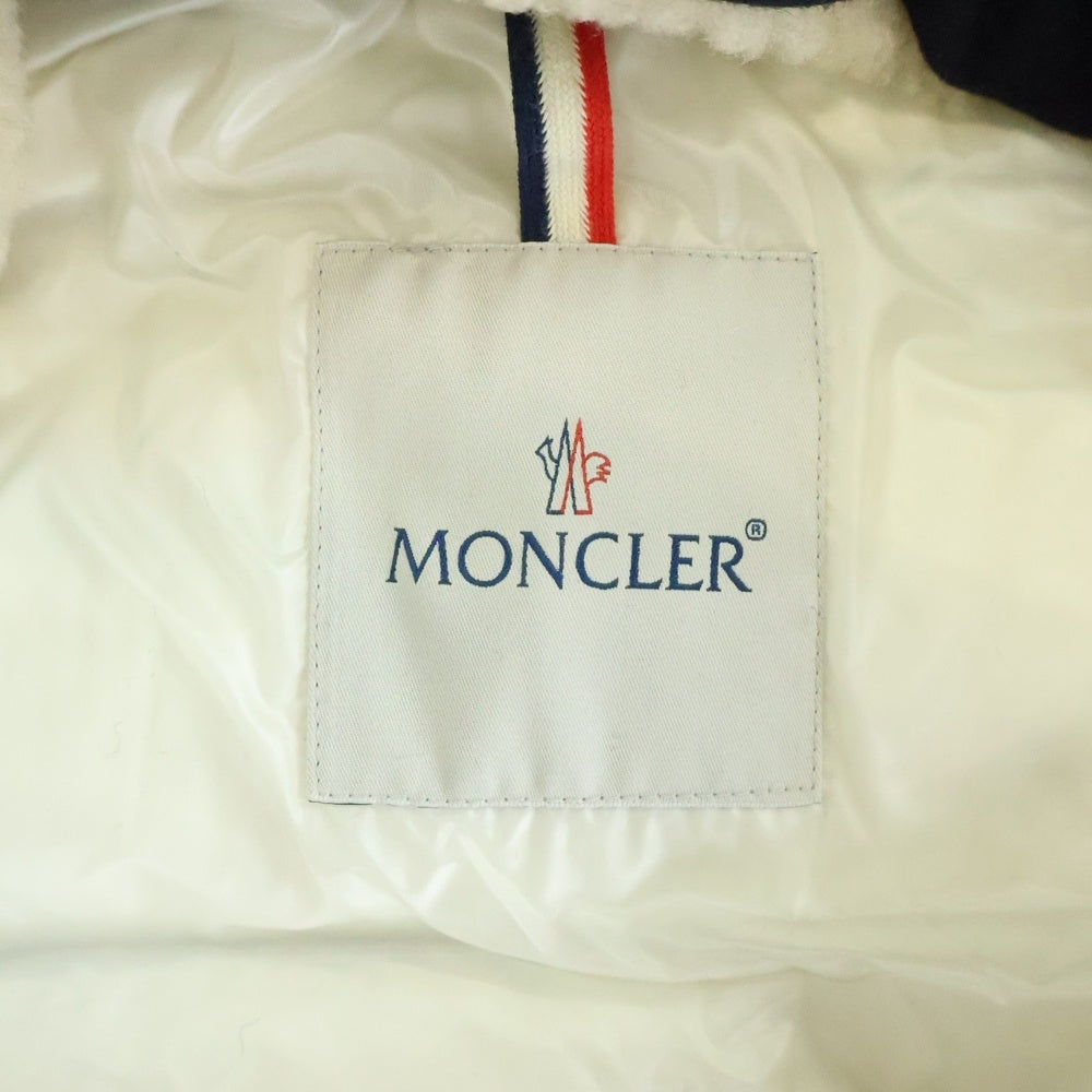 MONCLER(モンクレール) 15AW BASTIEN バスティアン フロントロゴパッチ ダウンベスト ネイビー A209H4333025 57644 レディース