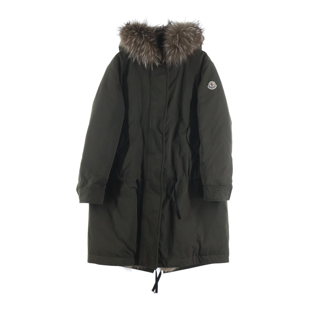 MONCLER(モンクレール) VERONIKA ヴェロニカ ファーデザインダウンコート カーキ C20934987715 レディース