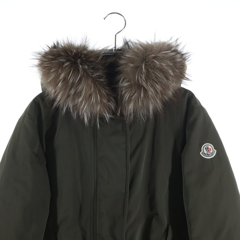 MONCLER(モンクレール) VERONIKA ヴェロニカ ファーデザインダウンコート カーキ C20934987715 レディース