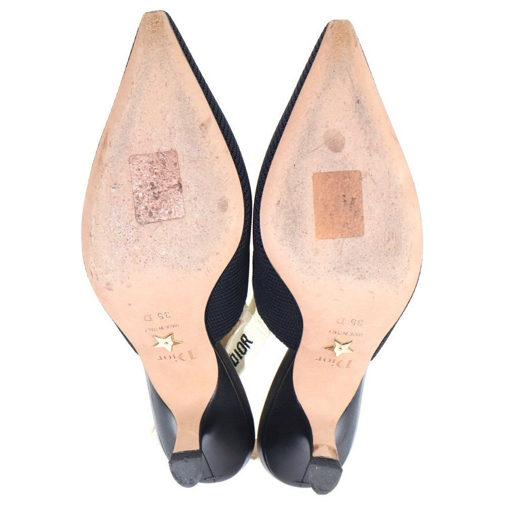 Christian Dior(クリスチャンディオール) J'ADIOR ジャディオール リボン スリングバック ヒールパンプス ブラック レディース KDC200TFLS900