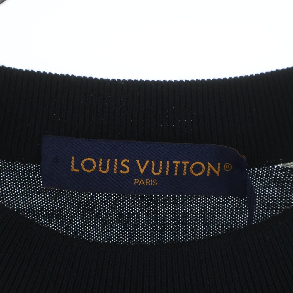 LOUIS VUITTON(ルイヴィトン) 23SS LVアブストラクトハウンドトゥースニット ブラック/ホワイト RM231M T26 HON34W