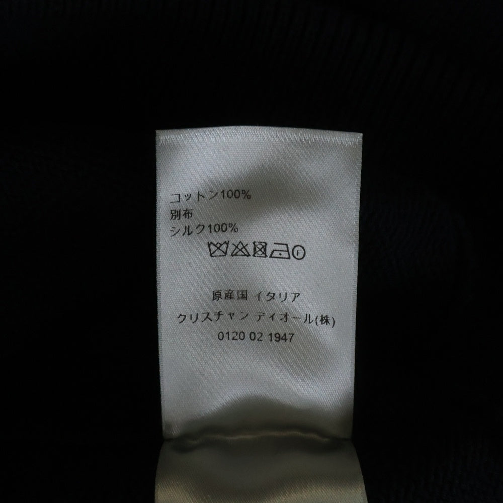Christian Dior(クリスチャンディオール) 21AW Oblique Side Line Crewneck Knit Sweater オブリーク サイドラインクルーネック ニットセーター ブラック/ホワイト 113M638AT187