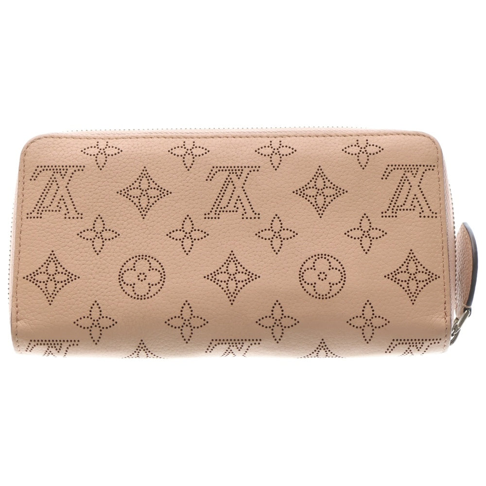 LOUIS VUITTON(ルイヴィトン) マヒナ ジッピーウォレット ロングウォレット 長財布 カードケース ピンク レザー マグノリア M61868 シルバー金具 レディース