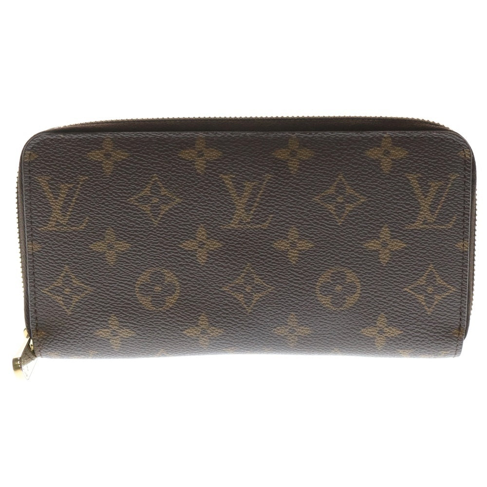 LOUIS VUITTON(ルイヴィトン) モノグラム ジッピーウォレットロングウォレット カードケース 長財布 ブラウン PVCレザー M42616 ゴールド金具