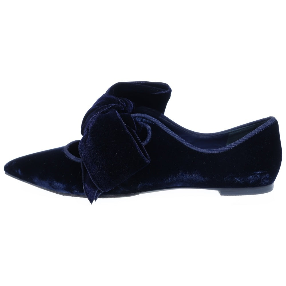 TORY BURCH(トリー バーチ) ベルベットリボンサンダル ネイビー レディース