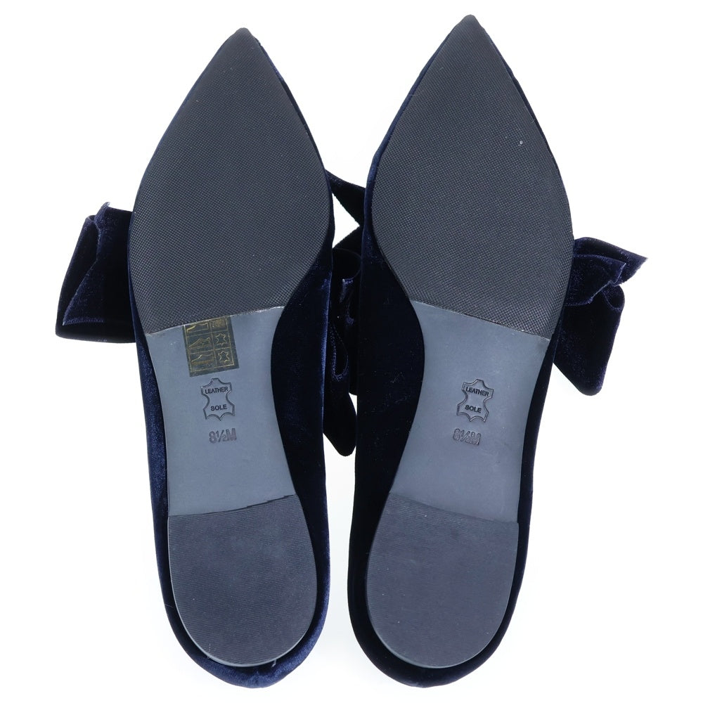 TORY BURCH(トリー バーチ) ベルベットリボンサンダル ネイビー