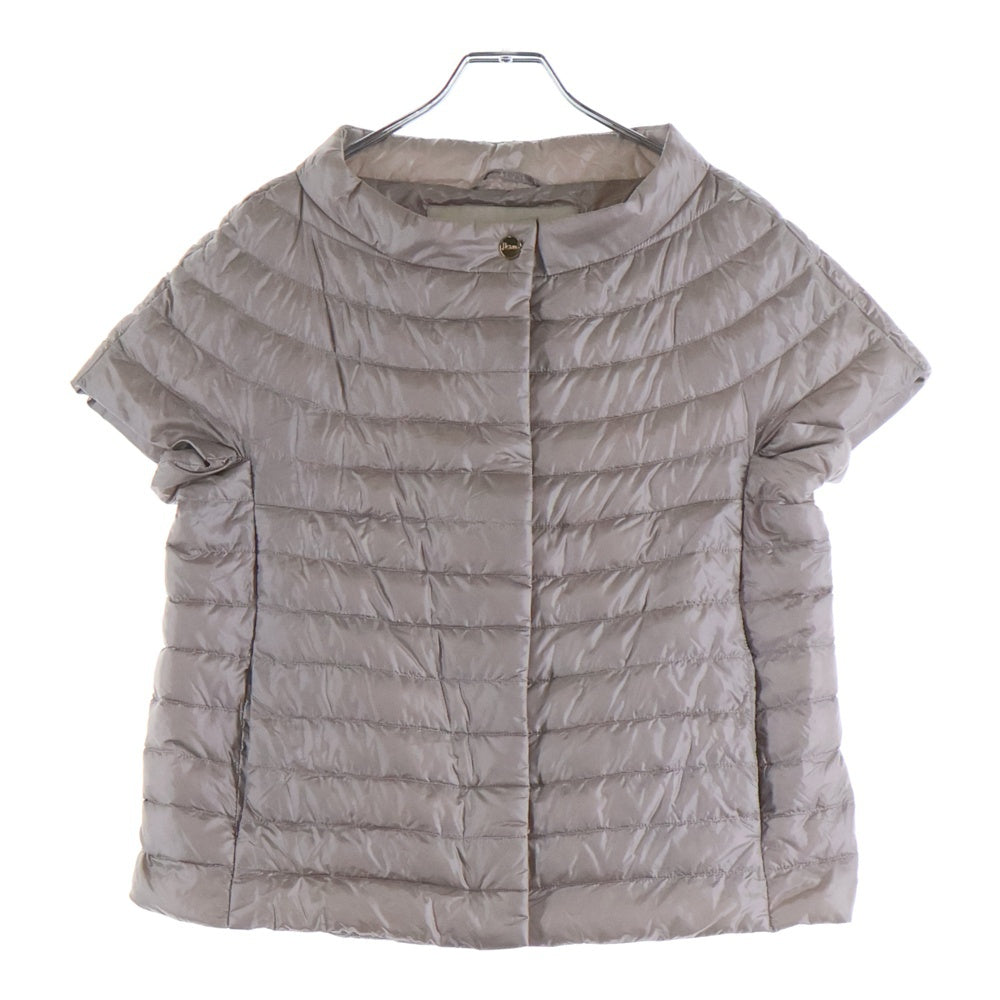 HERNO(ヘルノ) ICONICO ダウン 半袖ブラウス ベージュ PI0754DIC レディース