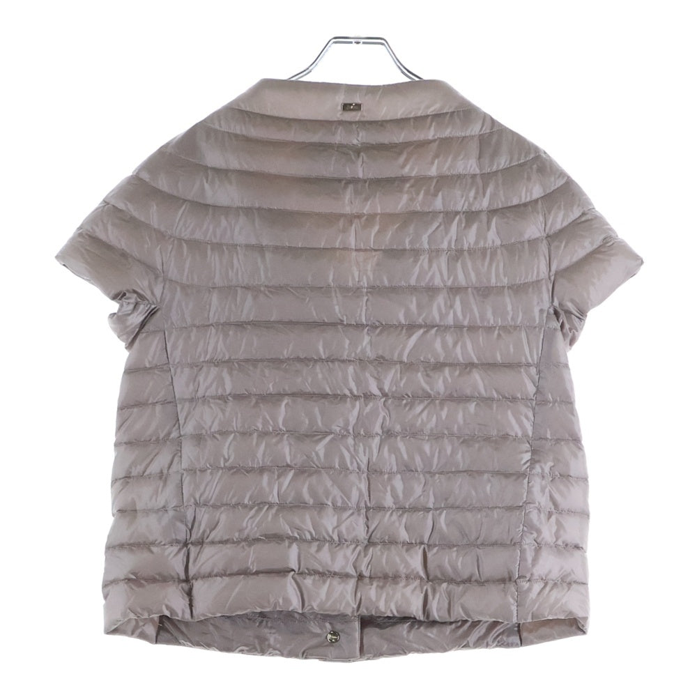 HERNO(ヘルノ) ICONICO ダウン 半袖ブラウス ベージュ PI0754DIC レディース