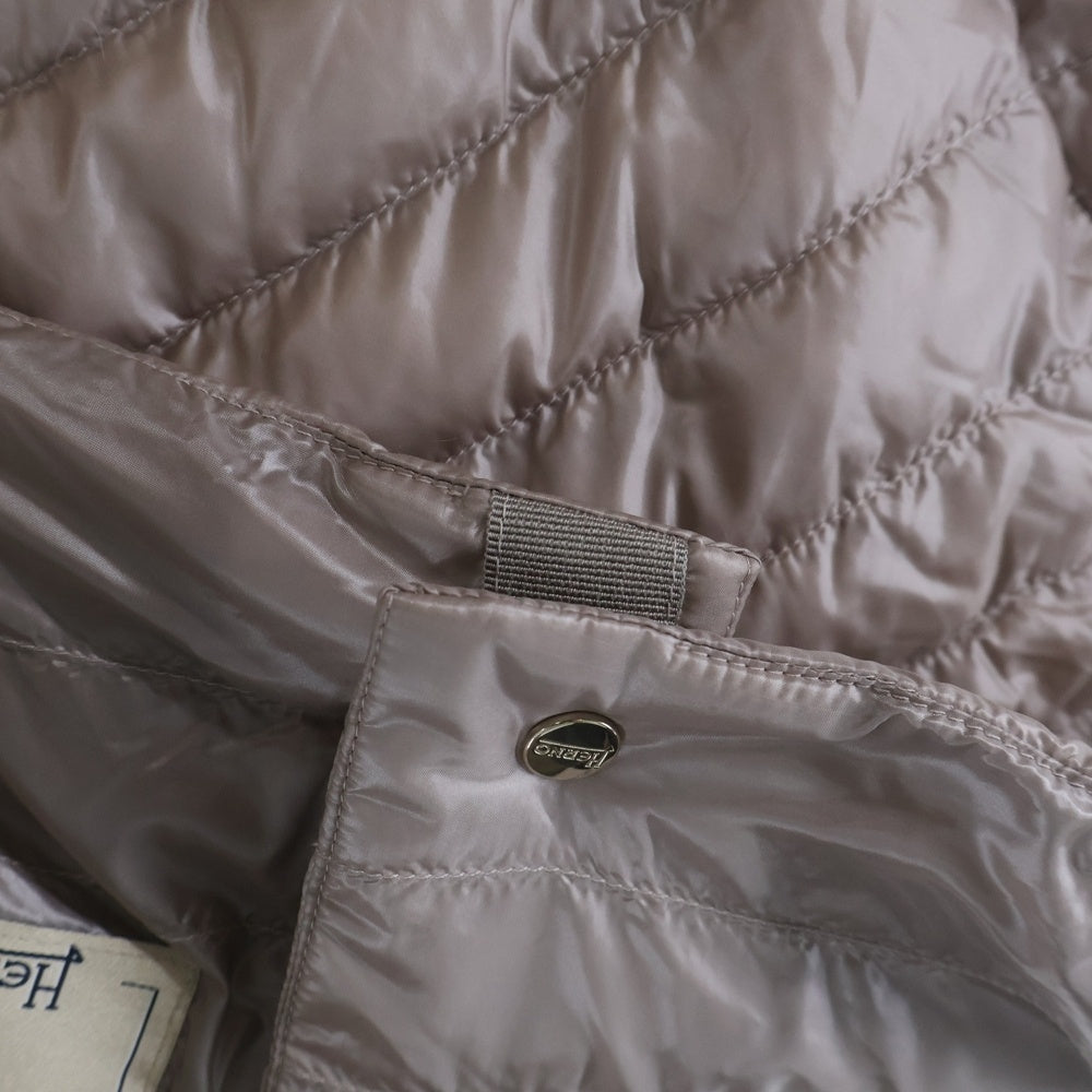 HERNO(ヘルノ) ICONICO ダウン 半袖ブラウス ベージュ PI0754DIC レディース