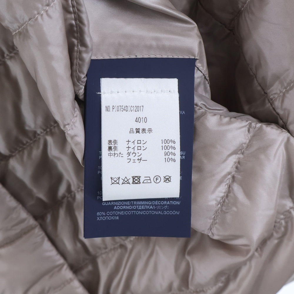 HERNO(ヘルノ) ICONICO ダウン 半袖ブラウス ベージュ PI0754DIC レディース