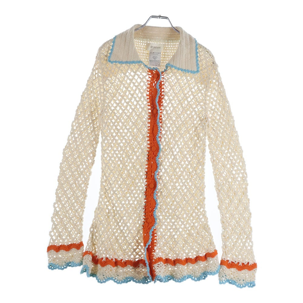 SPORTMAX(スポーツマックス) ローゲージニットシャツ ホワイト 23410121
