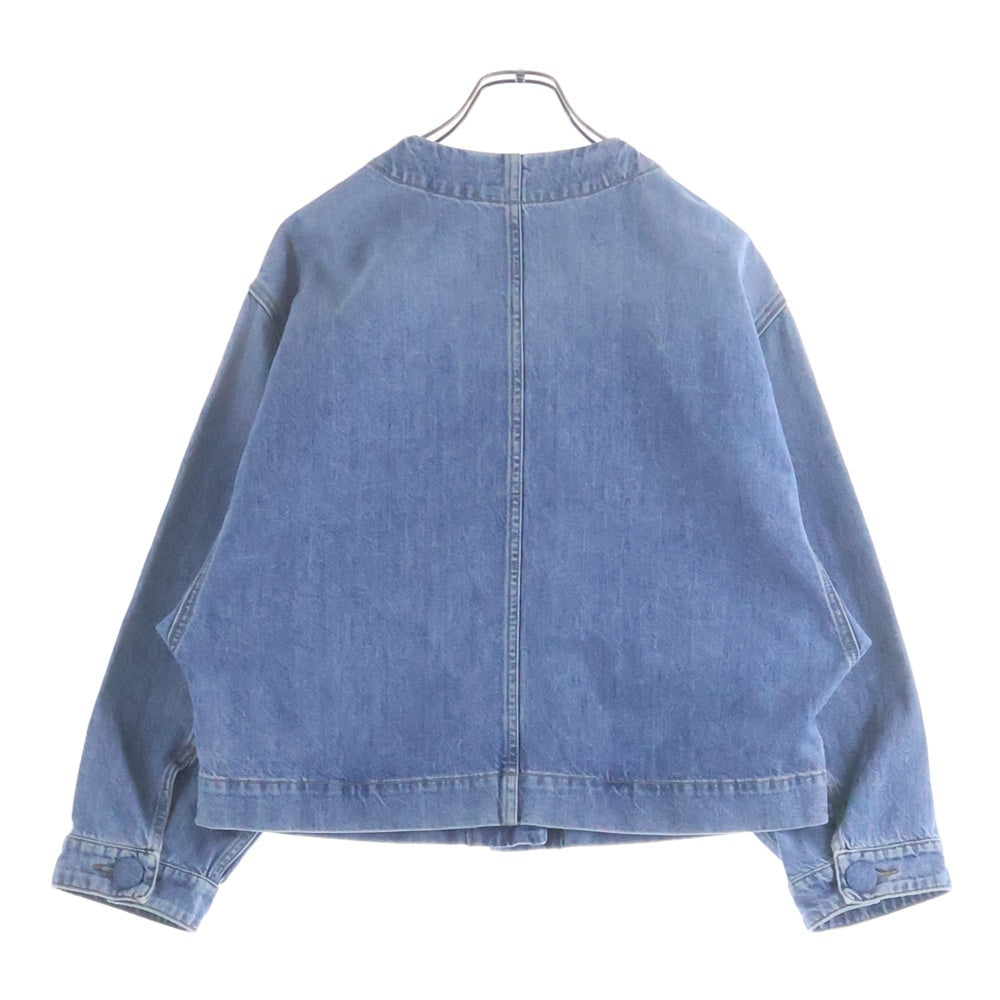 Weekend Max Mara(ウィークエンド マックスマーラ) ウィークエンド ノーカラーデニムジャケット インディゴ 504108276 レディース