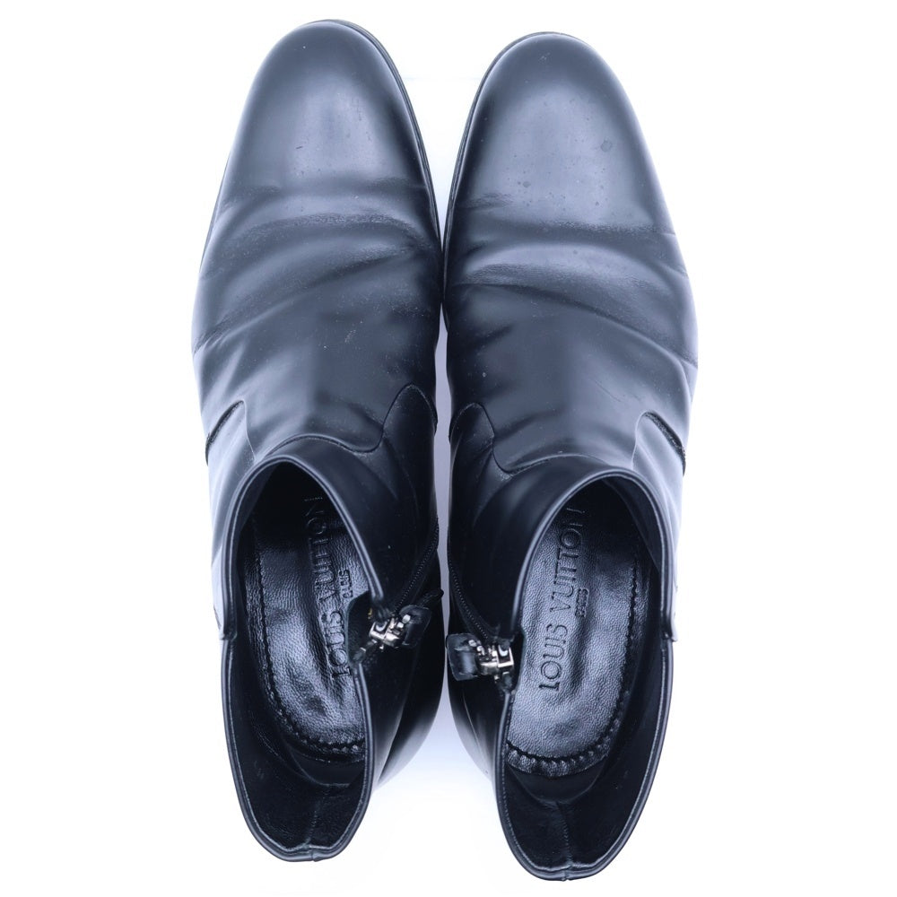 LOUIS VUITTON(ルイヴィトン) サイドジップ レザー ブーツ ブラック