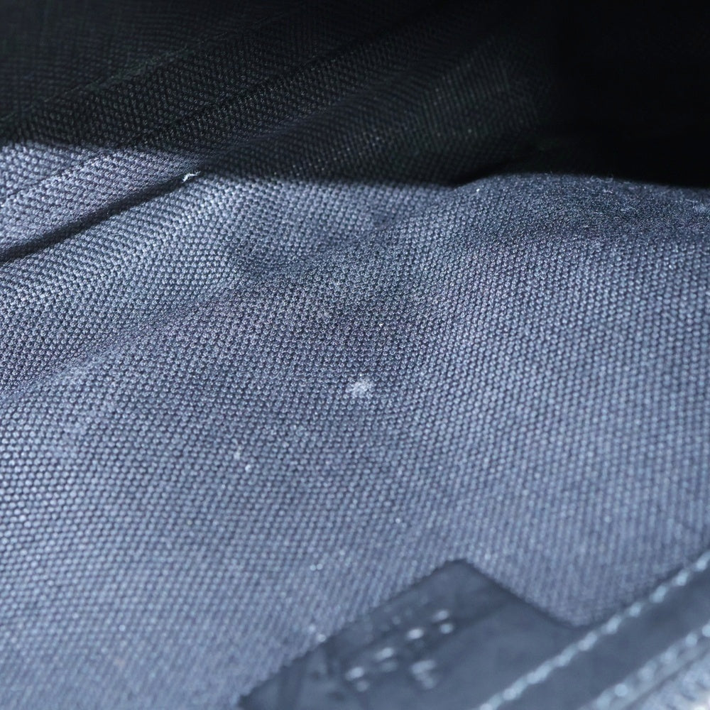 GUCCI(グッチ) GGスプリーム ウエストバッグ ボディバッグ ブラック PVC 474293 シルバー金具