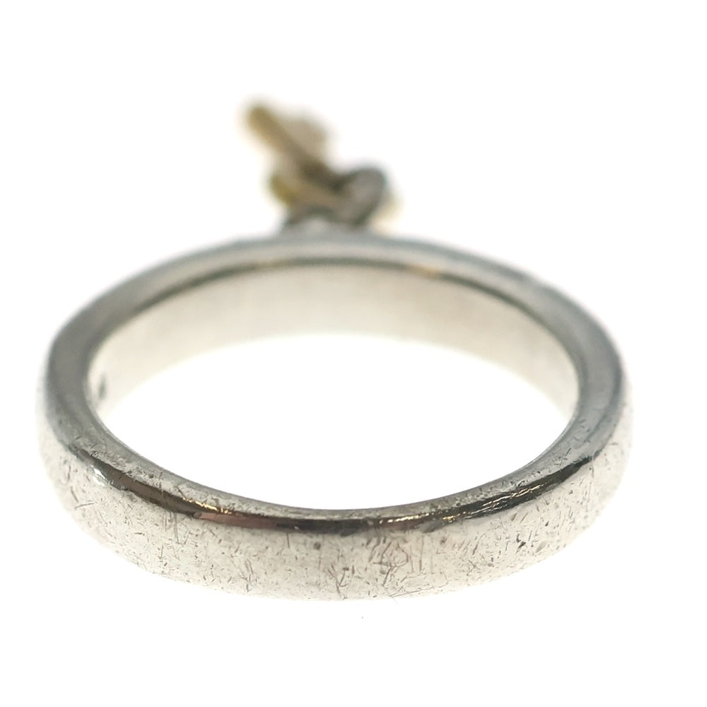 TIFFANY & Co.(ティファニー) キーチャームリング 鍵 指輪 シルバー×ゴールド 925×750♯11.5