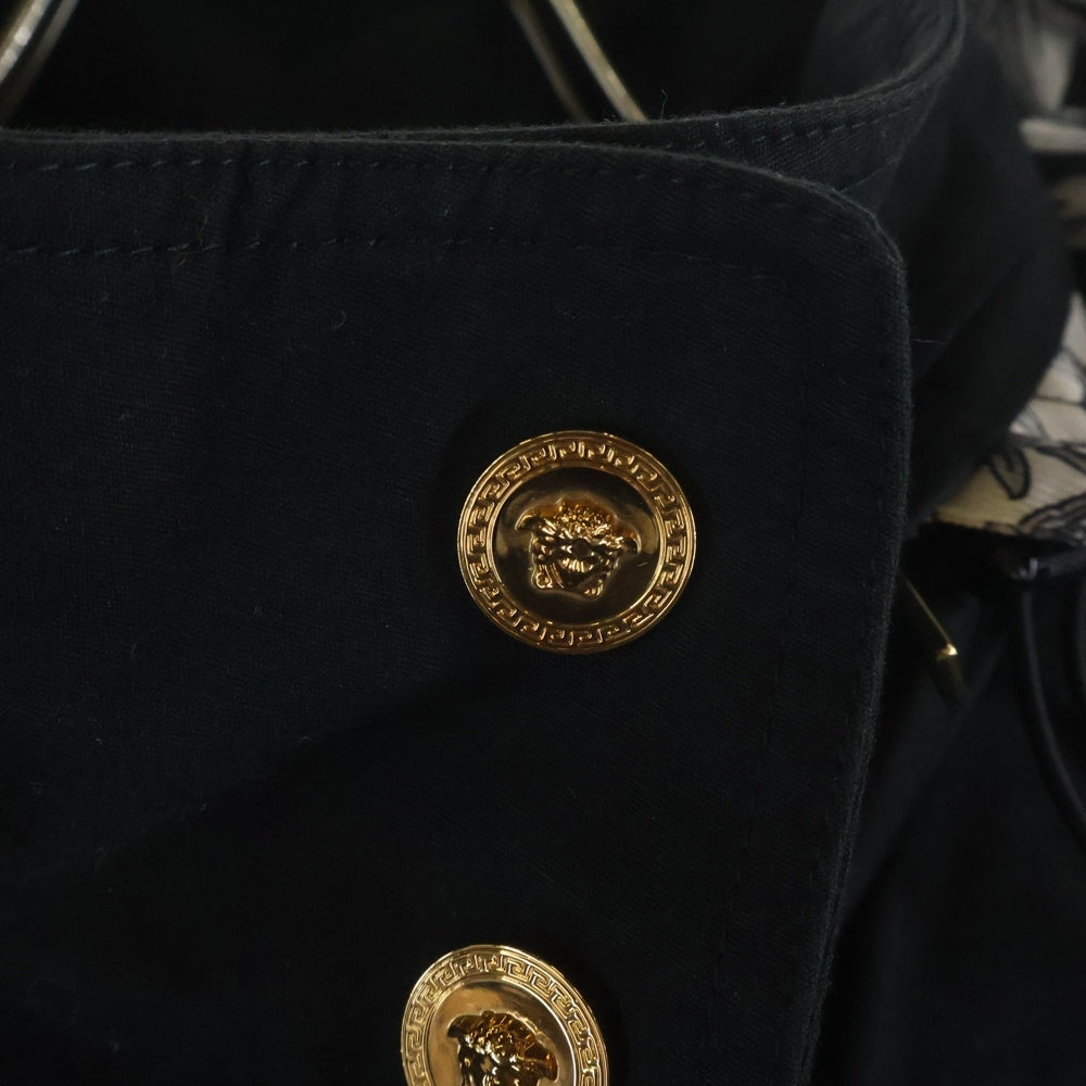 VERSACE(ヴェルサーチ) 22AW Baroque バロック フーデッドジャケット ブラック/ホワイト 1005721-1A04394
