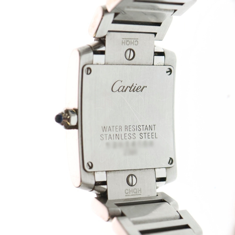 Cartier(カルティエ) タンクフランセーズSM 白文字盤 ステンレス 電池式 SS/QZ W51008Q3 腕時計 レディース