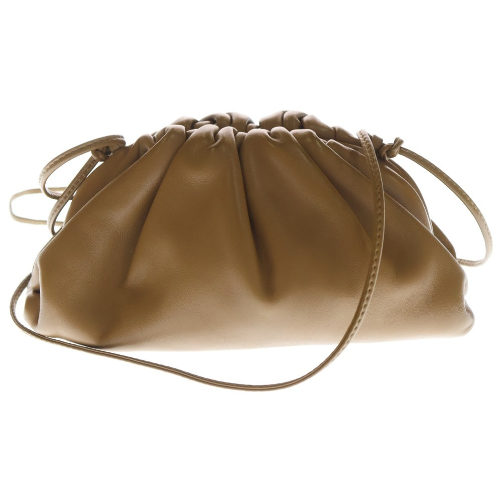 BOTTEGA VENETA(ボッテガヴェネタ) ミニ ザポーチ ショルダーバッグ ハンドバッグ キャメル レザー レディース