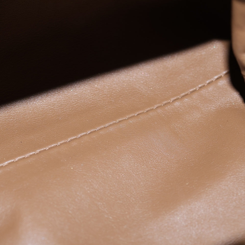 BOTTEGA VENETA(ボッテガヴェネタ) ミニ ザポーチ ショルダーバッグ ハンドバッグ キャメル レザー レディース