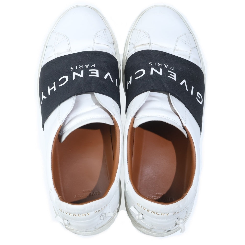 GIVENCHY(ジバンシィ) ロゴバンド レザー ローカットシューズ スニーカー ホワイト/ブラック
