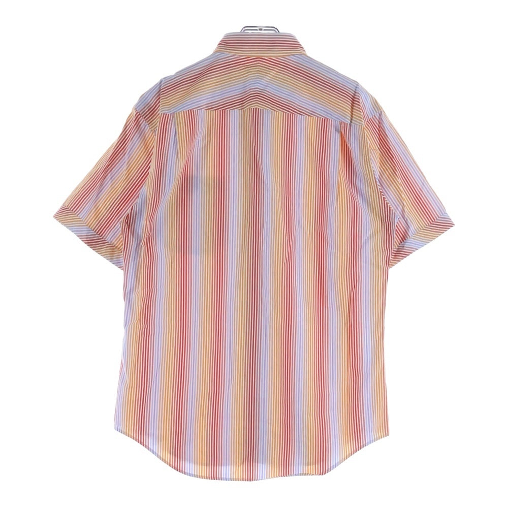 Paul Smith(ポールスミス) ストライプ総柄 半袖シャツ オレンジ レディース