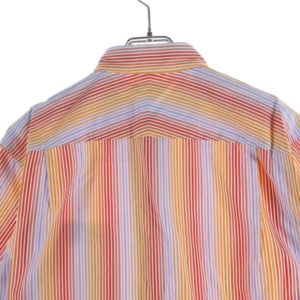 Paul Smith(ポールスミス) ストライプ総柄 半袖シャツ オレンジ レディース