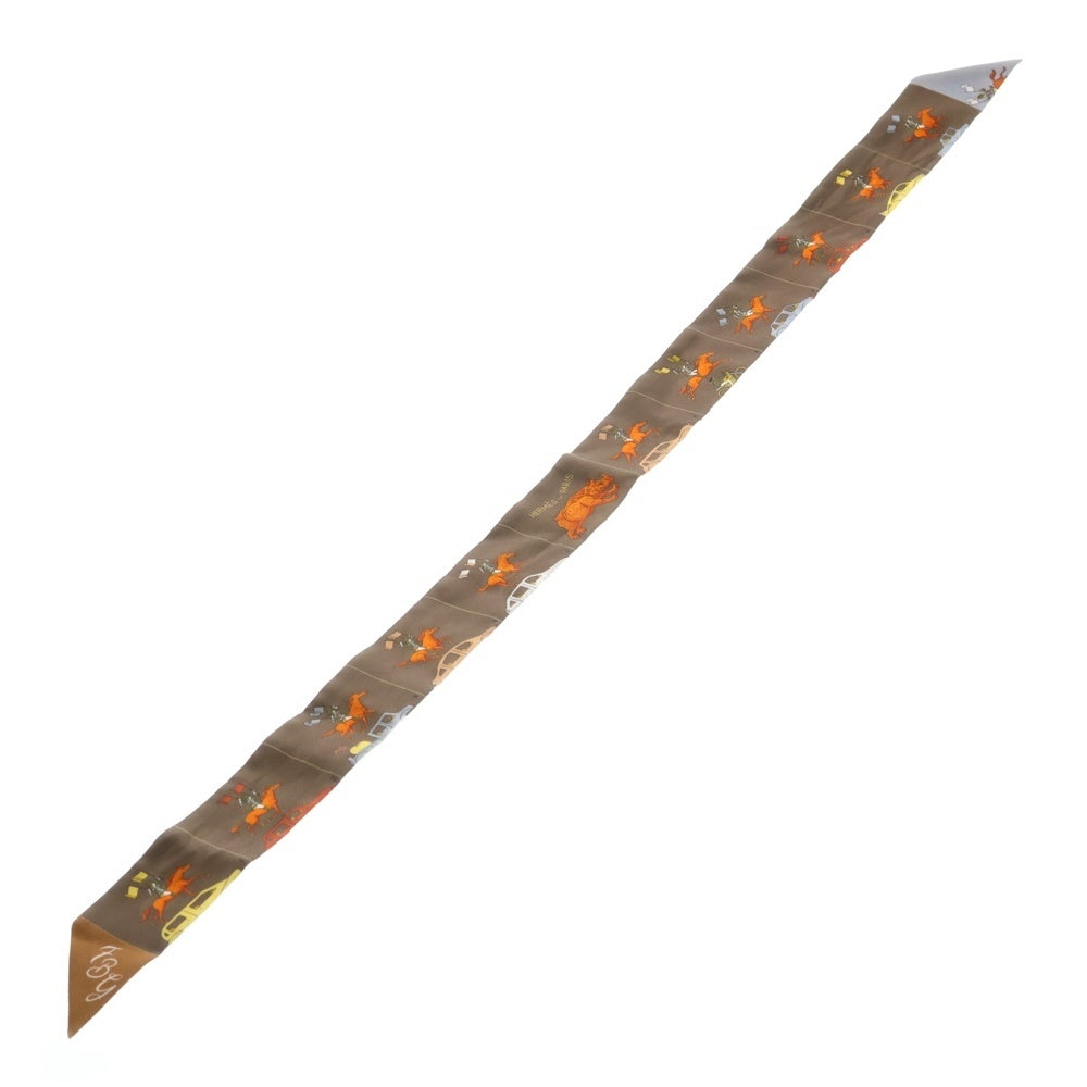 HERMES(エルメス) ツイリー スカーフ パラード ブラウン系 シルク