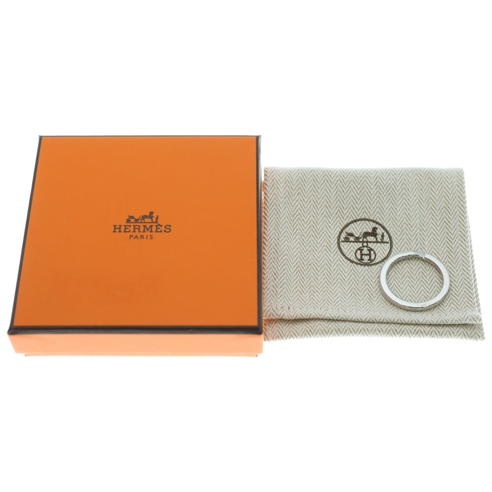 HERMES(エルメス) カデナ クイズチャーム 南京錠 パドロックモチーフ ブルー系 シルバー GP