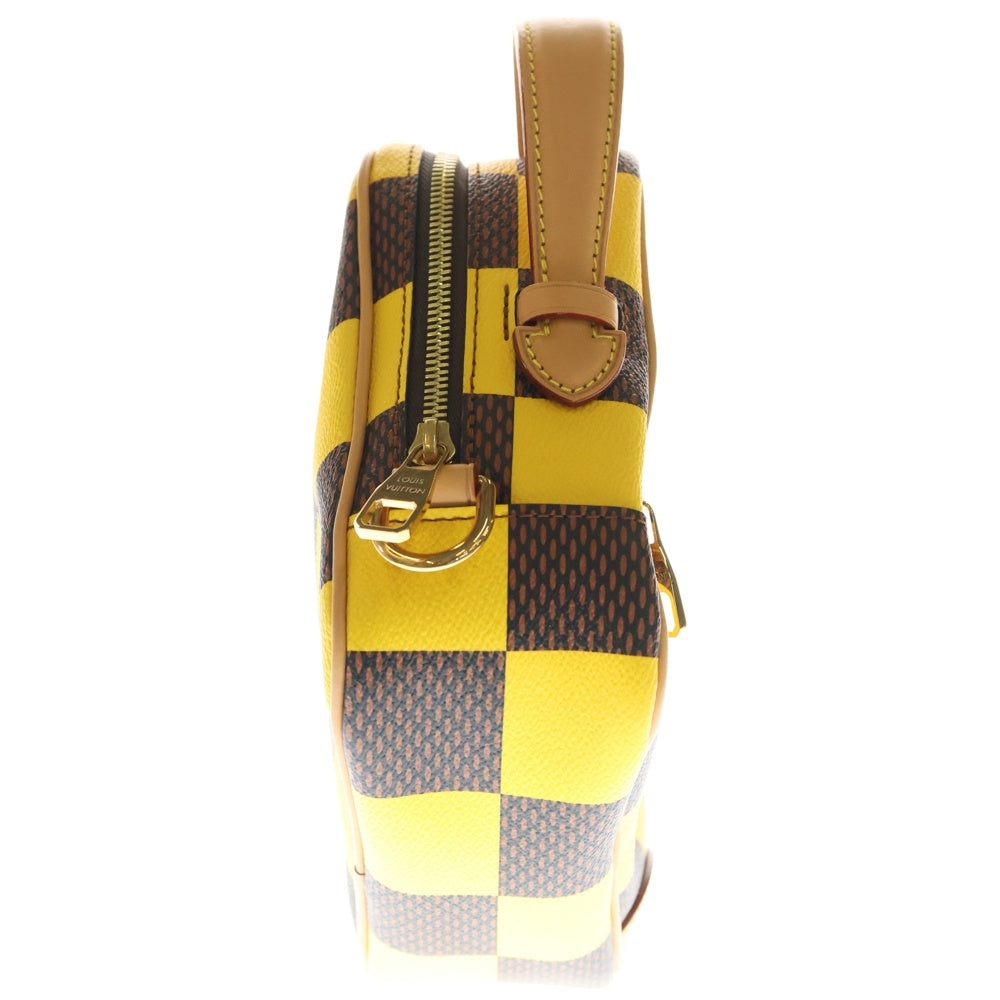 LOUIS VUITTON(ルイヴィトン) ダミエポップ チェス メッセンジャー 2wayバッグ ショルダーバッグ ブラウン×イエロー PVCレザー RFID N40562 レディース
