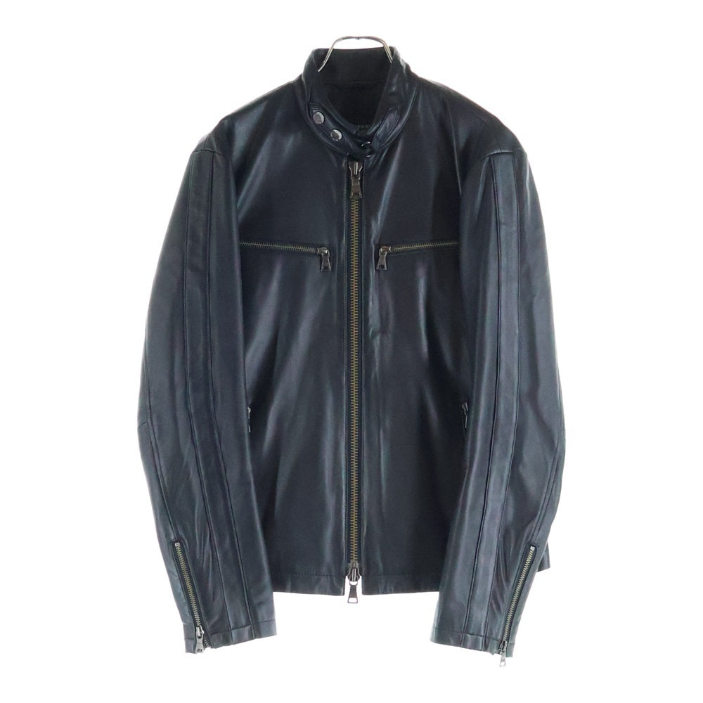BURBERRY BLACK LABEL(バーバリー ブラックレーベル) レザー ライダースジャケット ブラック BMP12-309-09