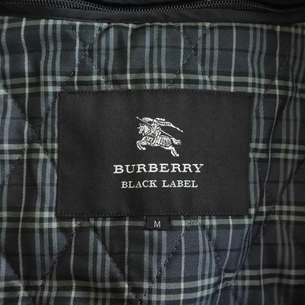 BURBERRY BLACK LABEL(バーバリー ブラックレーベル) チェックライニング トレンチコート ブラック D1A44-606-09