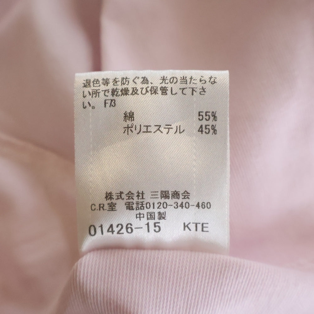 BURBERRY BLACK LABEL(バーバリー ブラックレーベル) ワンポイント半袖チェックシャツ ピンク D1M54-753-12