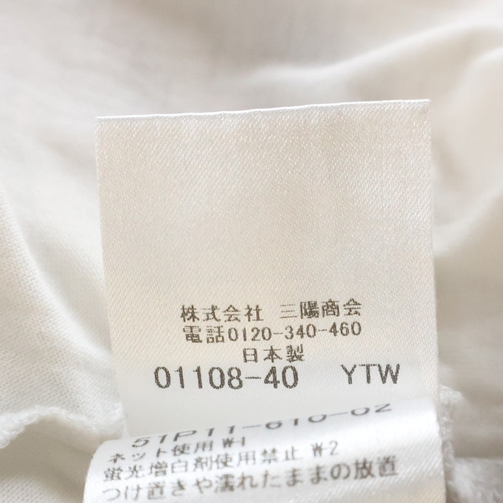 BLACK LABEL CRESTBRIDGE(ブラックレーベルクレストブリッジ) 肩チェック切替半袖Tシャツ ホワイト 51P11-610-02