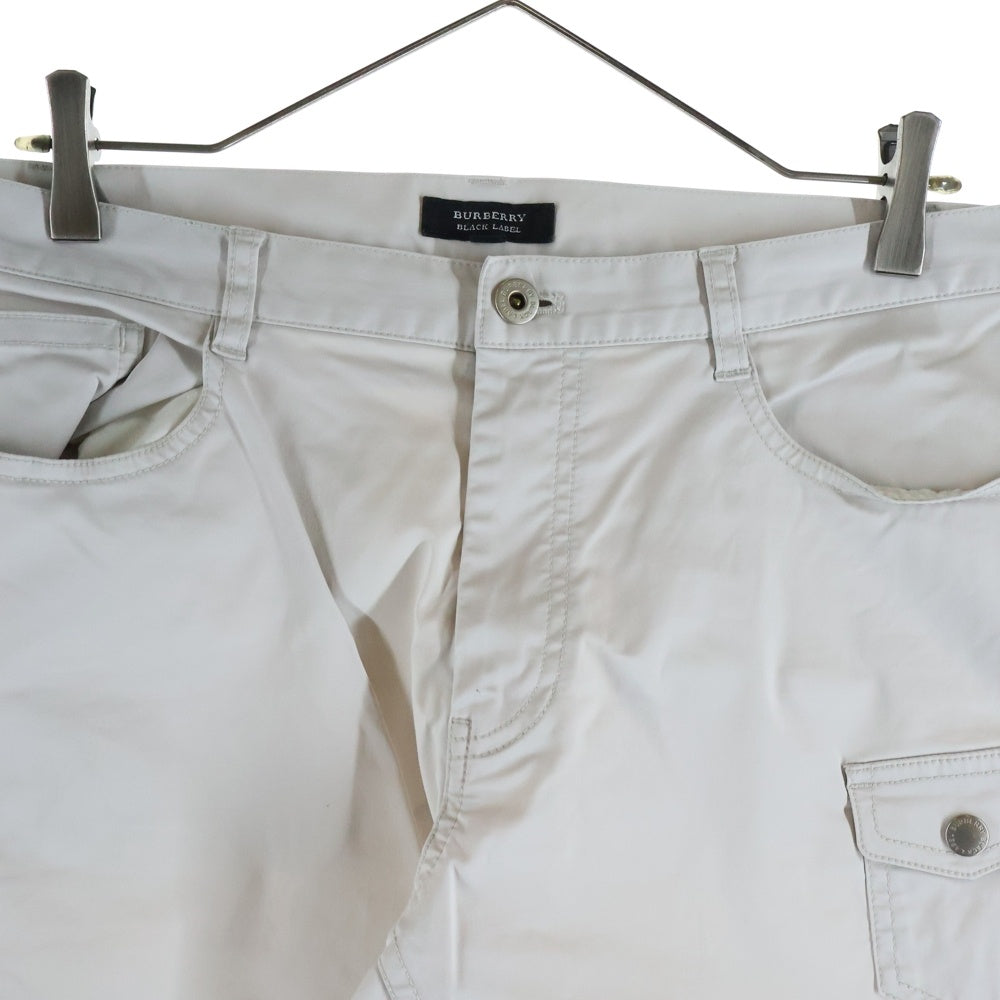 BURBERRY BLACK LABEL(バーバリー ブラックレーベル) ハーフ ショートパンツ ショーツ ホワイト BMS79-822-03
