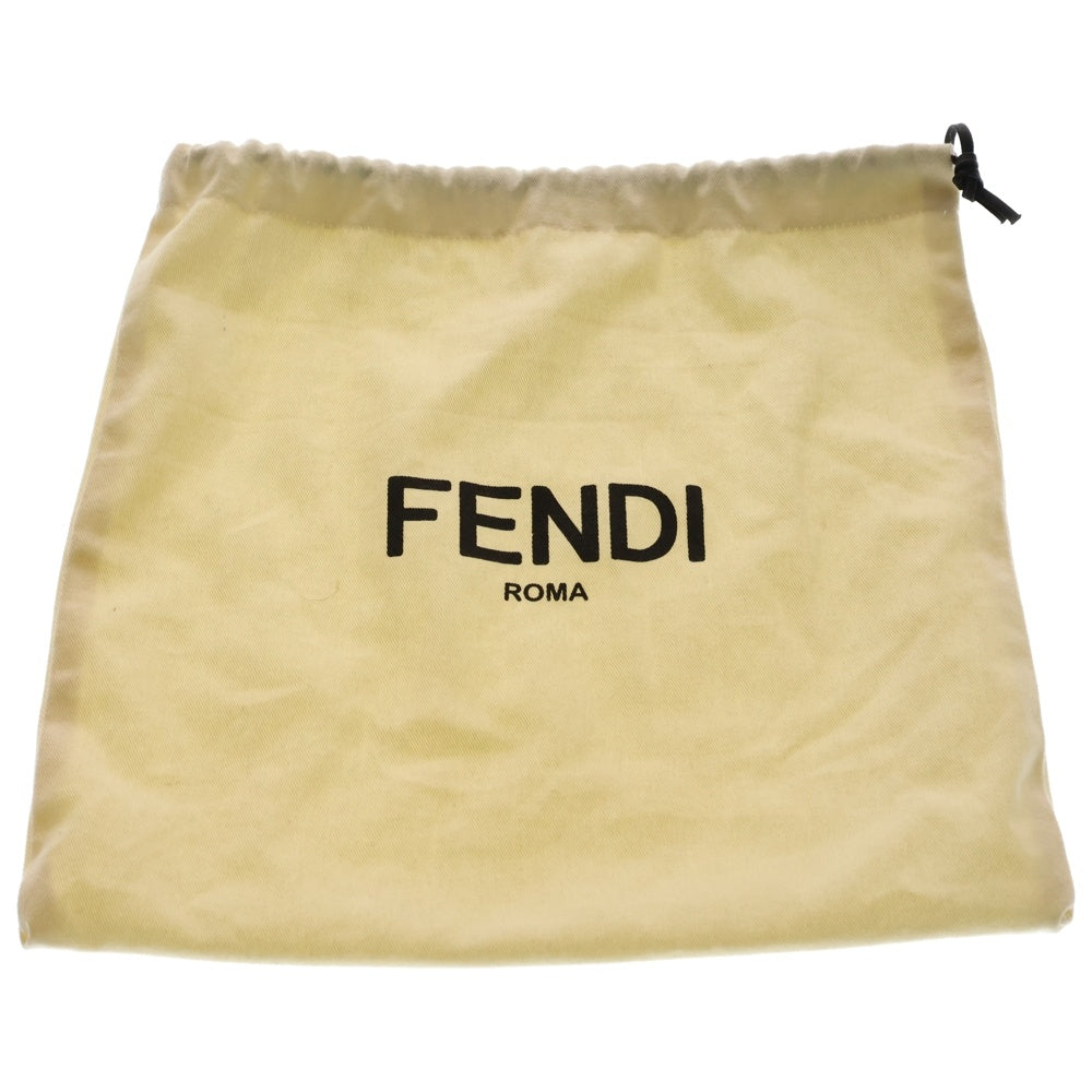 FENDI(フェンディ) ミニ マンマバゲット ズッカ柄 ベロア ベルベット 2WAY ハンド チェーン ショルダーバッグ ゴールド金具 パープル 8BS017