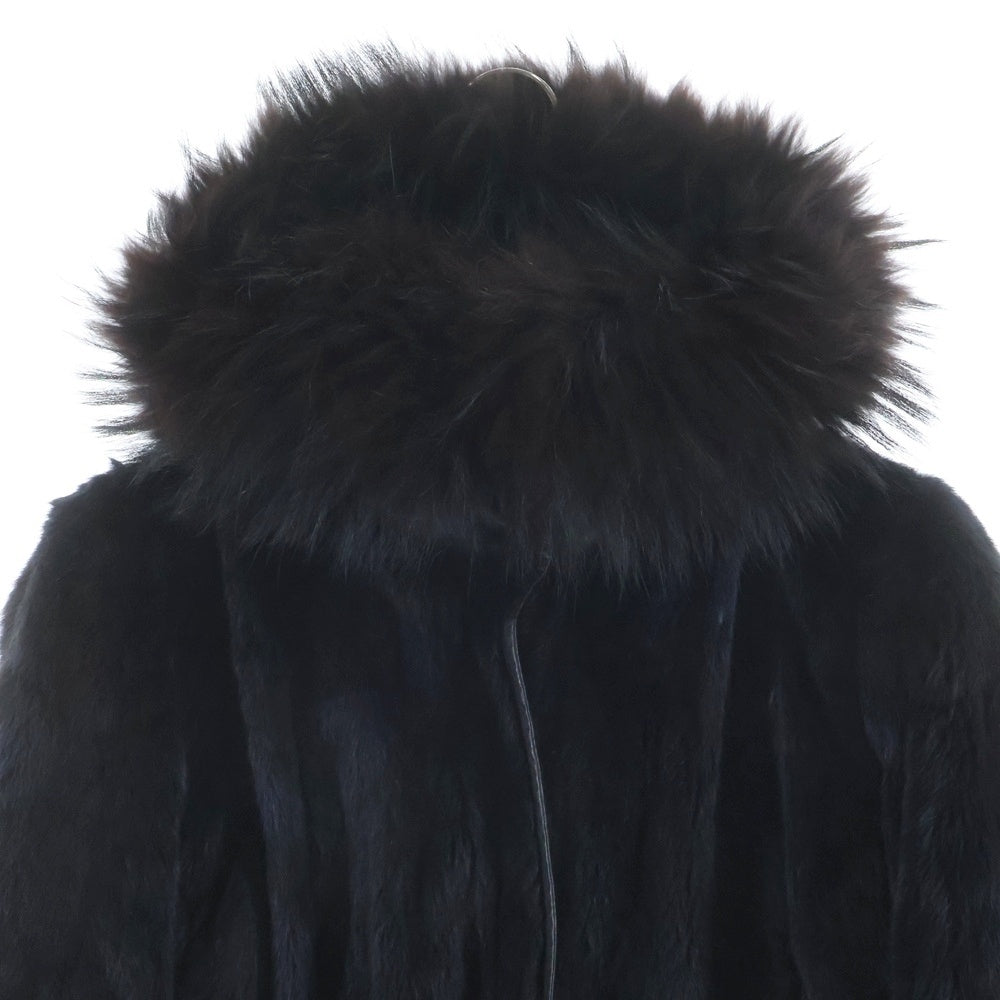 PRADA SPORT(プラダ スポーツ) ハムスターファー コート アウター ブラック188021 レディース