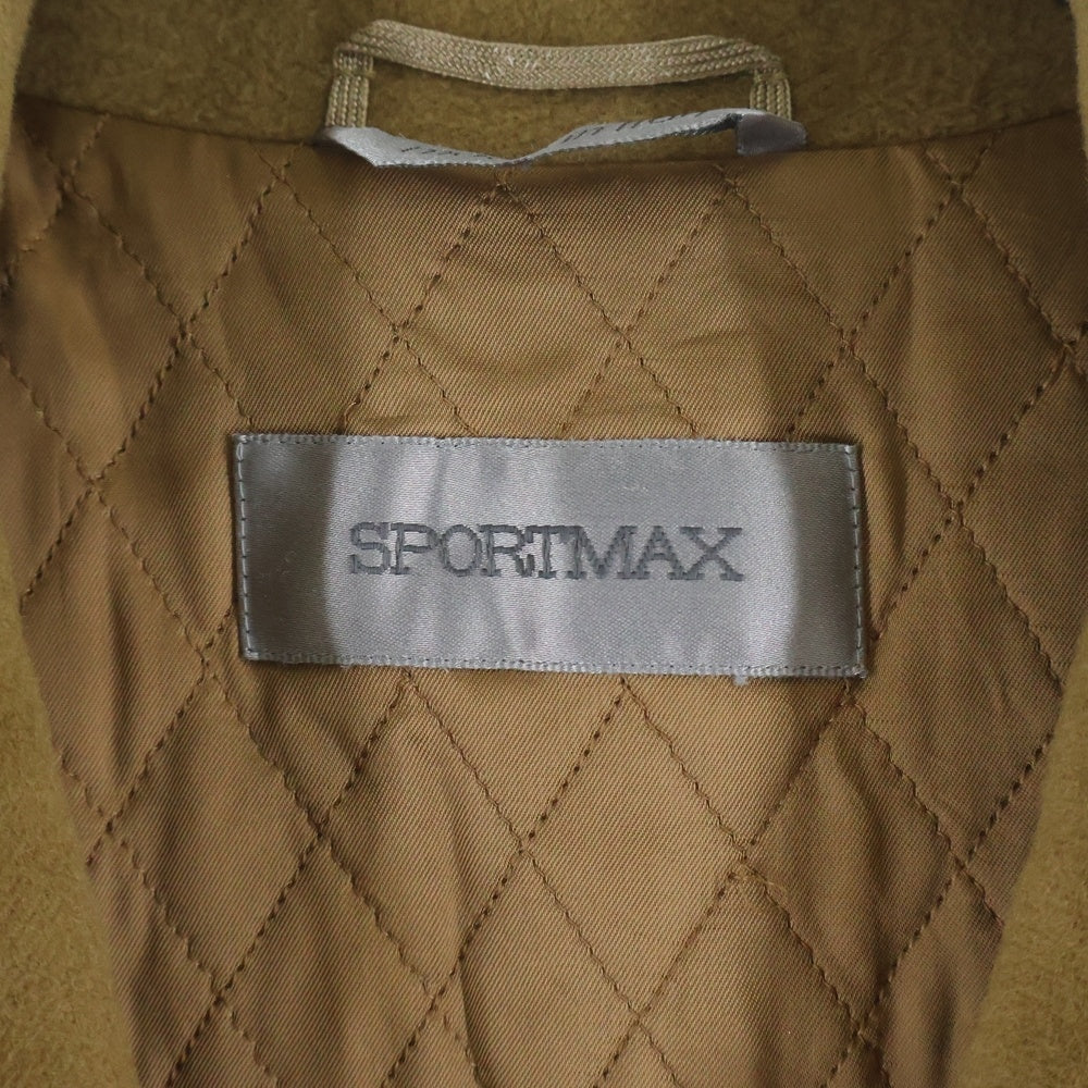 SPORTMAX(スポーツマックス) キャメル ウール チェスターコート ブラウン レディース