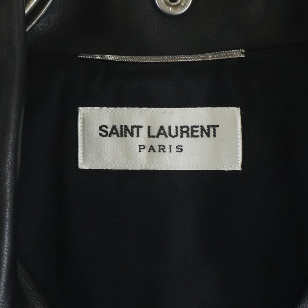 SAINT LAURENT PARIS(サンローランパリ) L01 クラシックモーターサイクル レザー ライダースジャケット ブラック 484284 Y5YA2