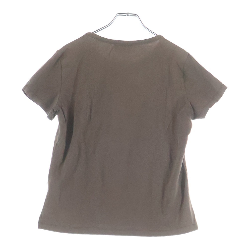 CELINE(セリーヌ) エンブレム刺繍Tシャツ カットソー ブラウン 29A19/2213 レディース