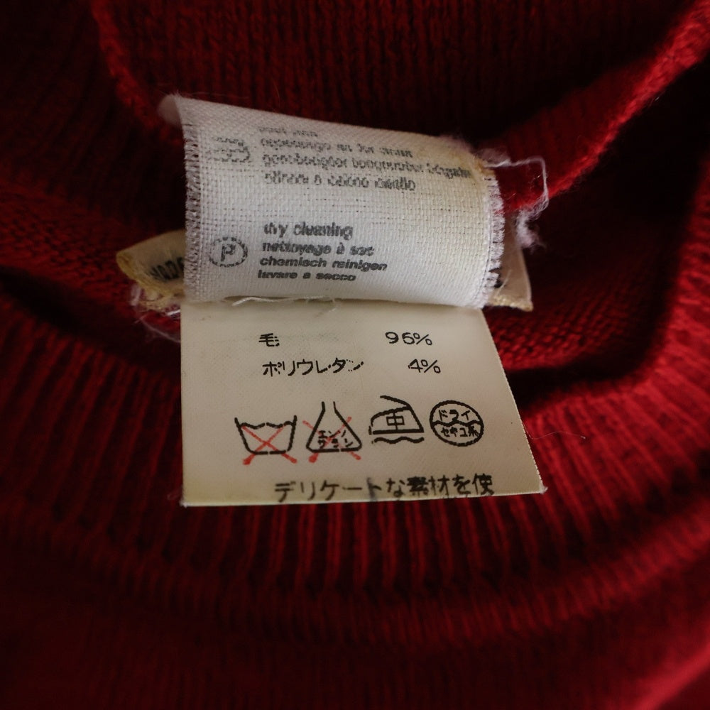 HERMES(エルメス) ウール 長袖ニット セーター レッド レディース