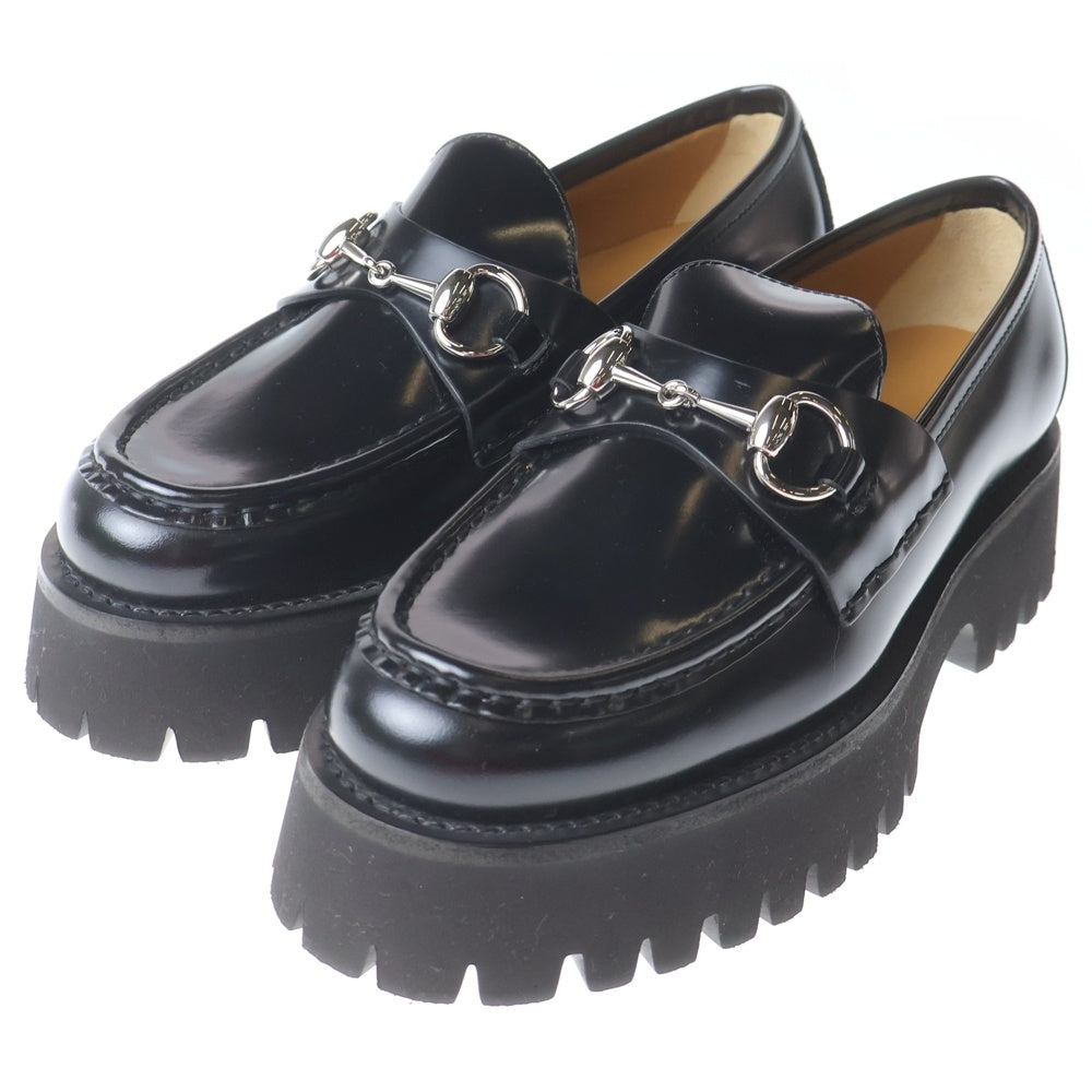 GUCCI(グッチ) ホースビットローファー ブラック 764211