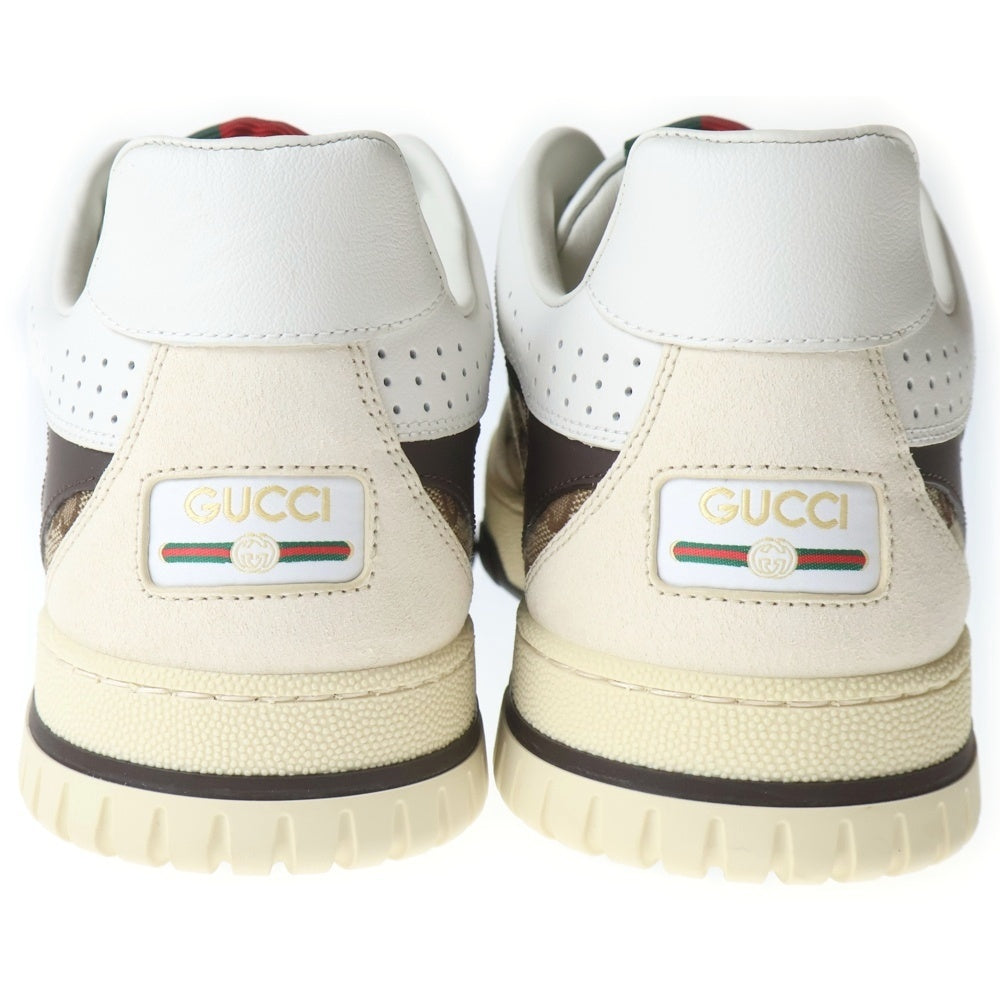 GUCCI(グッチ) グッチ リウェブ GGキャンバスローカットスニーカー ベージュ 91/2 787476