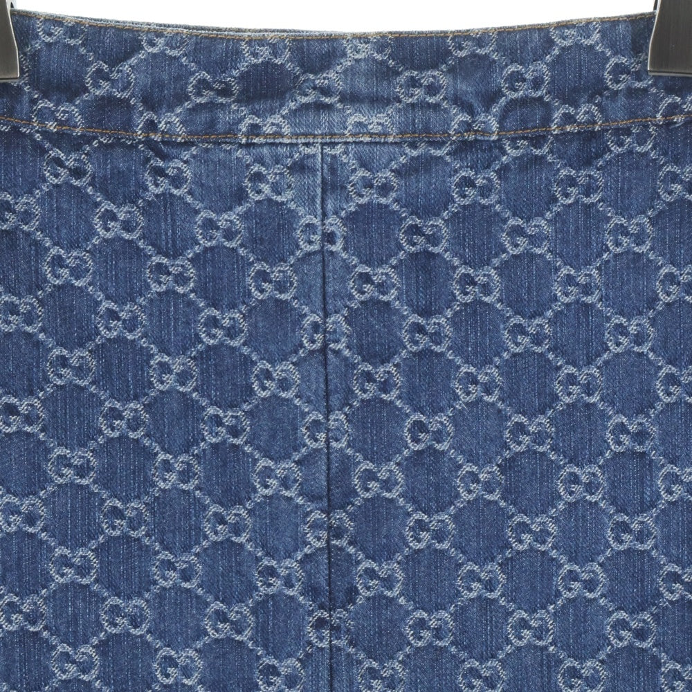 GUCCI(グッチ) GGジャガード デニムスカート インディゴ 791386 レディース