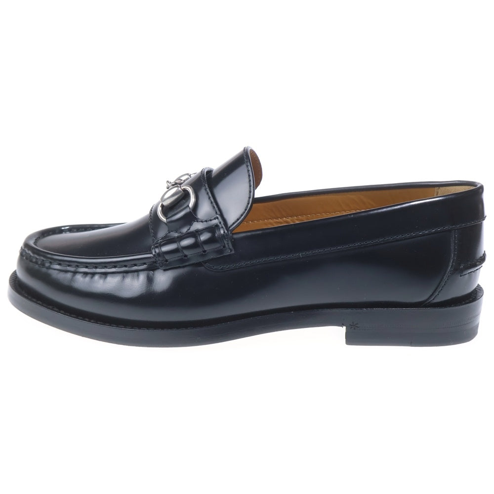 GUCCI(グッチ) ホースビット レザー ローファー ブラック 776660