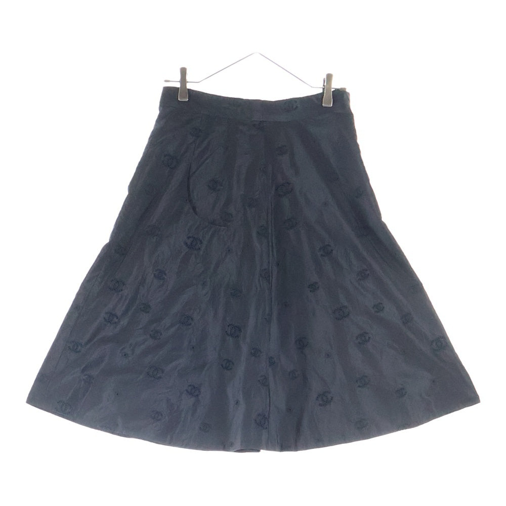 CHANEL(シャネル) ココマーク ロゴ刺繍 スカート ブラック レディース P60857V46435