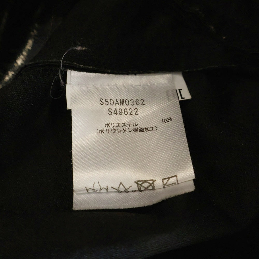 Maison Margiela(メゾンマルジェラ) エナメル マウンテンパーカー フーデッドジャケット ブラック/イエロー S50AM0362S49622