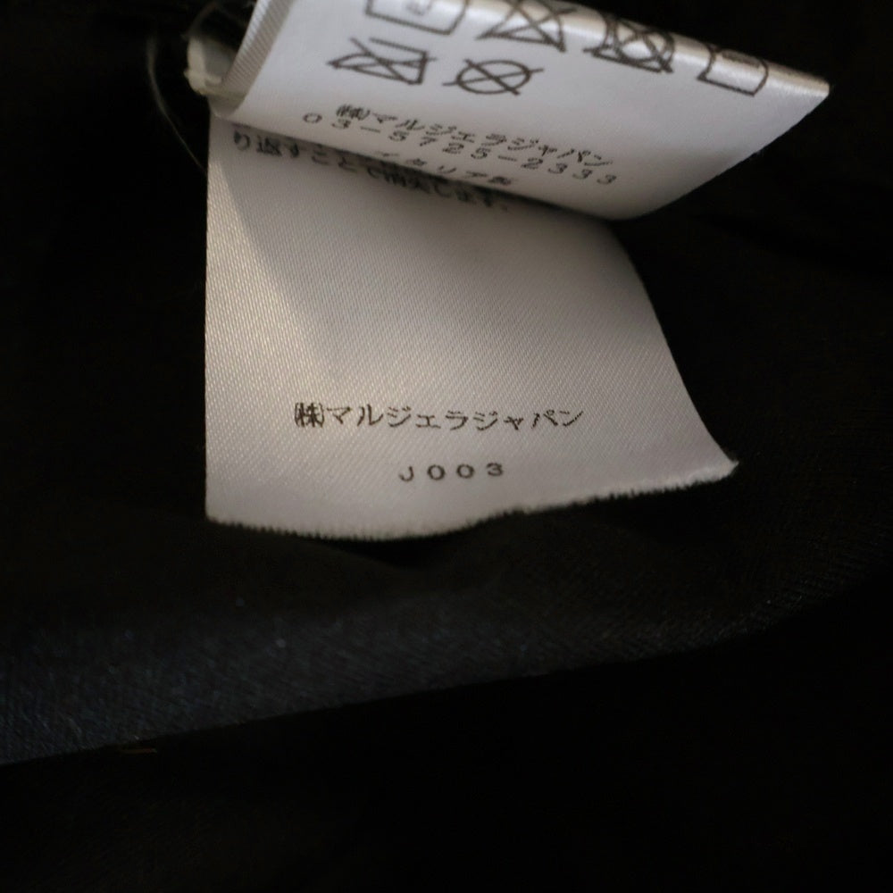 Maison Margiela(メゾンマルジェラ) エナメル マウンテンパーカー フーデッドジャケット ブラック/イエロー S50AM0362S49622
