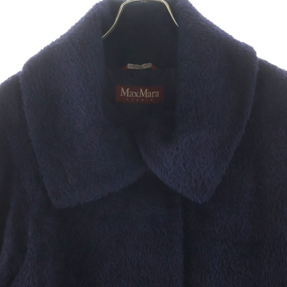 Max Mara(マックスマーラ) アルパカ ウール シャギーコート ネイビー 60862163 レディース