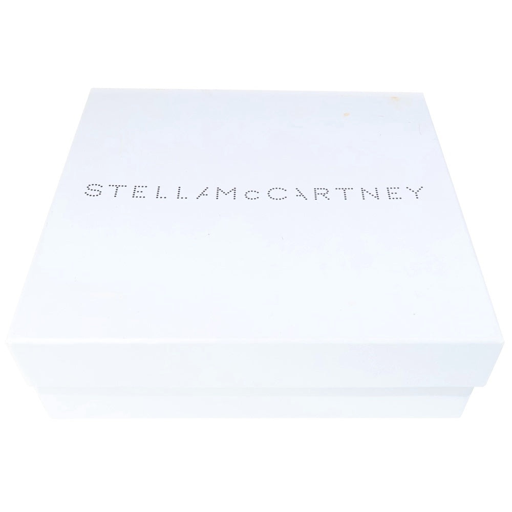 STELLA McCARTNEY(ステラマッカートニー) ロゴラインストーン エリス プラットフォームシューズ ホワイトベージュ レザー 35 1/2 レディース