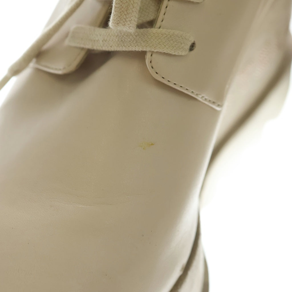 STELLA McCARTNEY(ステラマッカートニー) ロゴラインストーン エリス プラットフォームシューズ ホワイトベージュ レザー 35 1/2 レディース